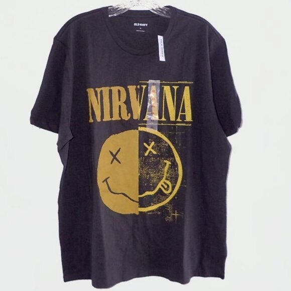 Old Navy NIRVANA Unisex Graphic T-Shirt NWT - Picture 1 of 2